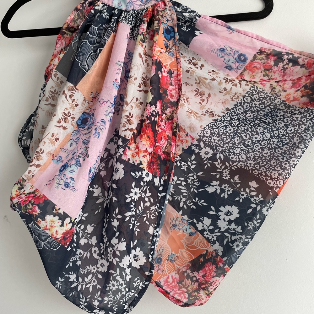 Forever 21 Wrap Scarf-like Blouse